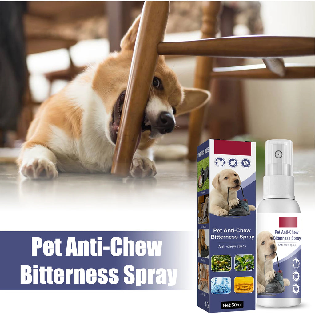 Natural Bitter Spray Anti-Chew Spray Effectively Restrain Pet Behavior Relieve Anxiety Protecting Furnishings Training Supplies Qme