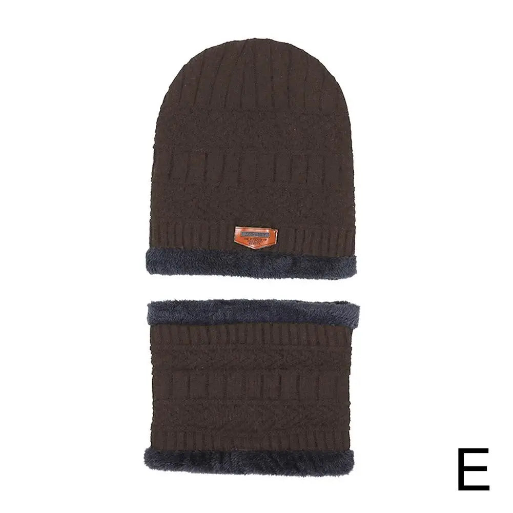 Winter Fleece Scarf Hats Thicken Plush Warm Beanies Wool Knit Caps Men Women Outdoor Cycling Ski Cold Protection Neck Mask Hat Qme coffee One size