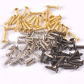 100Pcs Mini Flat Head Screw For Wooden Box Hardware Accessories Carpenter's Furniture Wood Working Bronze/silver/golden Screws Qme random mix 2x8mm