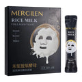 Rice Milk Collagen Yeast Mask 10pcs Collagen,Peel-Off Brightening & Firming Hydrating Skincare For Soft Glowing Skin Qme 10pcs CN