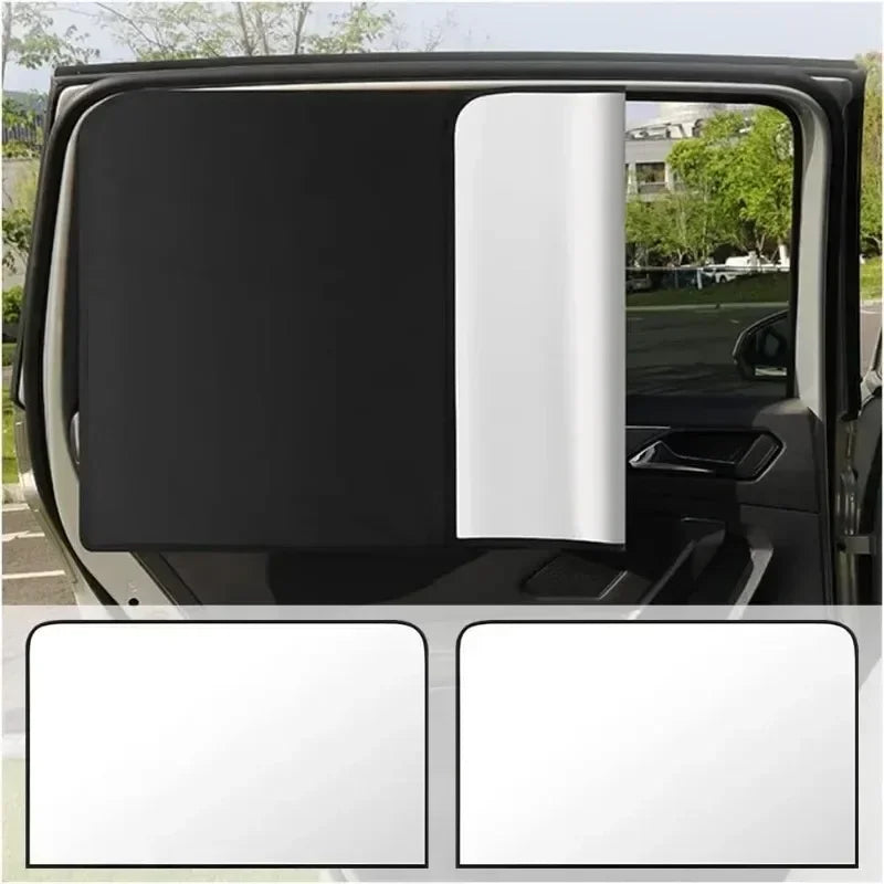2025 Magnetic Car Sunshade Cover Summer UV Protection Side Rear Window Curtain Black Mesh Sun Shade Cover Auto Car Accessories Qme