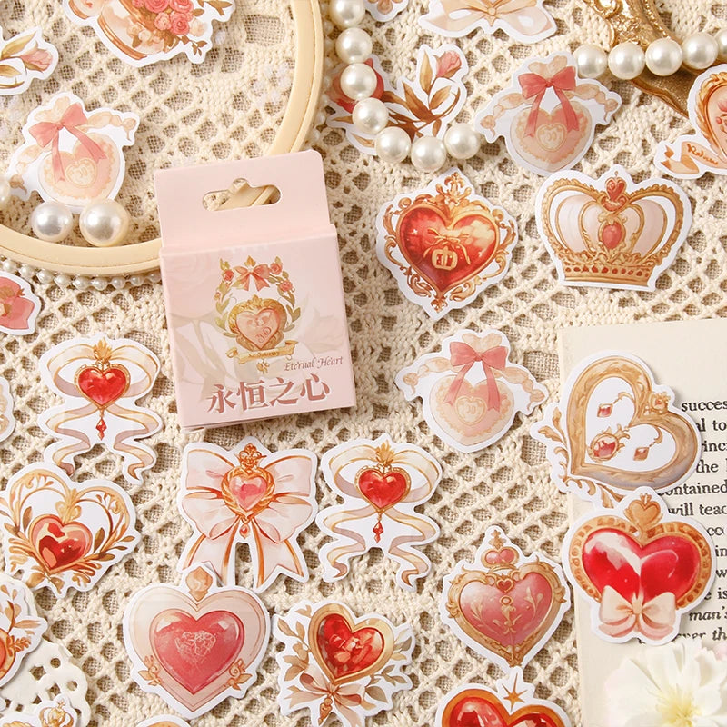 46 pcs Kawaii Fairy Tale World Decorative Boxed Stickers Scrapbooking Label Diary Sticker Stationery Album Phone Journal Planner Qme B