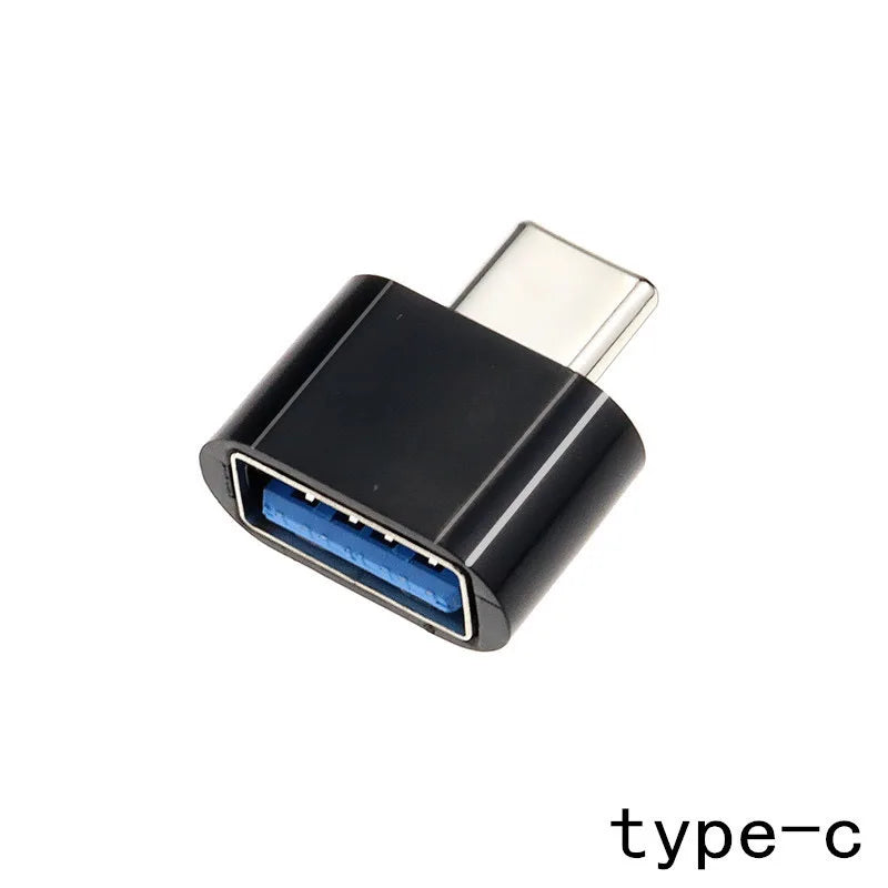 50pcs Type-c Charger Adapter, Micro Usb To Type C, Usb-c Cable for Plus Qme type-c black