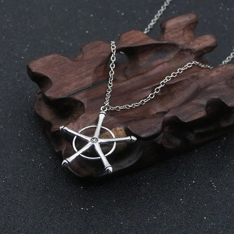 Alloy Necklace Cosplay Anime Bleach Quincy Ishida Uryuu Neutral Choker Chain Bracelet Pendant Jewelry Accessory Holiday Gift Qme
