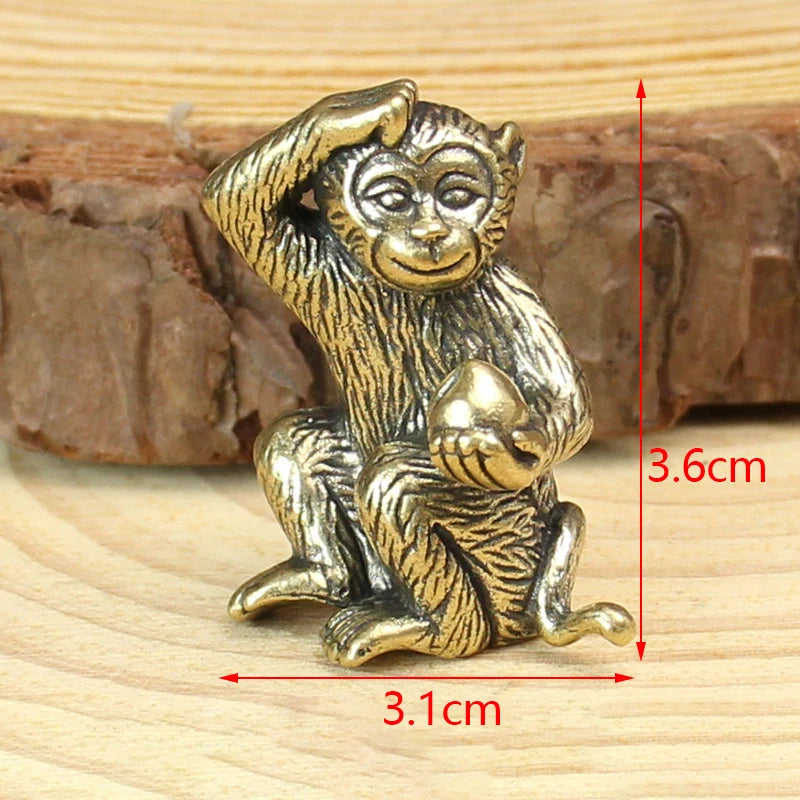 Antique Miniature Animal Ornaments Figurines Vintage Brass Mini Qme A09