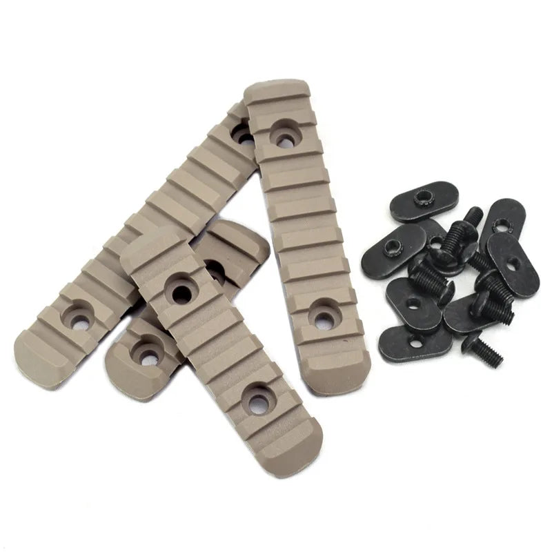 Tactical Helmet Rail Mount Adapter Fit M-LOK Rail Helmet Expansion Flashlights Mounted Military Helmet Accessories Qme Tan