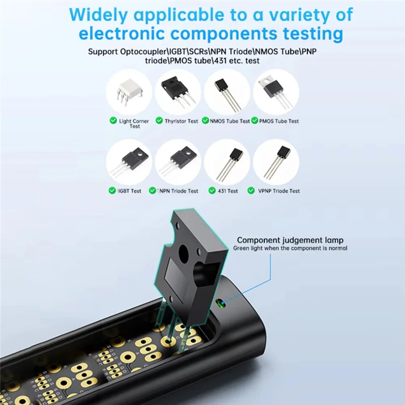 A02F-For Igbts, Thyristors Npn Transistors Online Detection Tool Electronic Maintenance Tester Qme