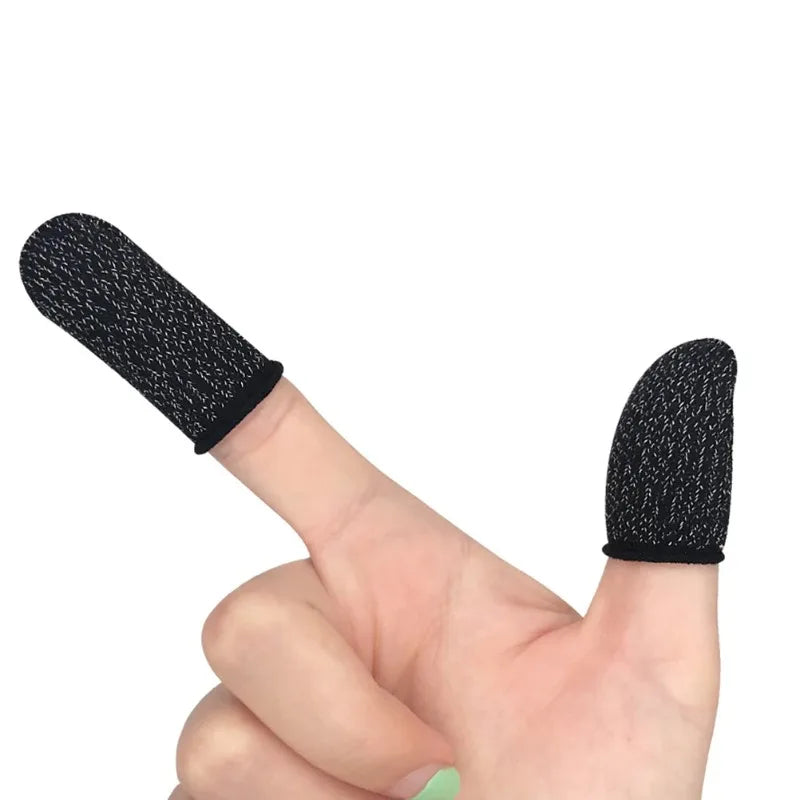100pairs Game Finger Sleeves Anti-Sweat Non-Slip for PUBG Mobile Gaming Touch Screen Competitivethumb Sleeves Qme