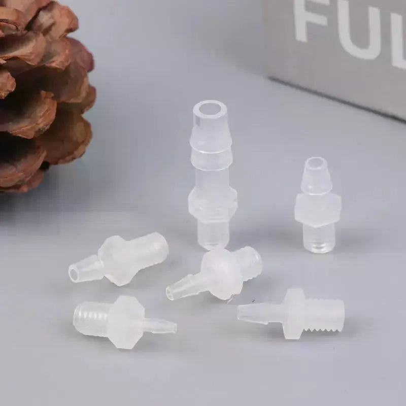 Joint Parts Air Valve Pipe Dispensing Glue Subpackaging Connector Hose Joint Adapter PP Plastic Qme