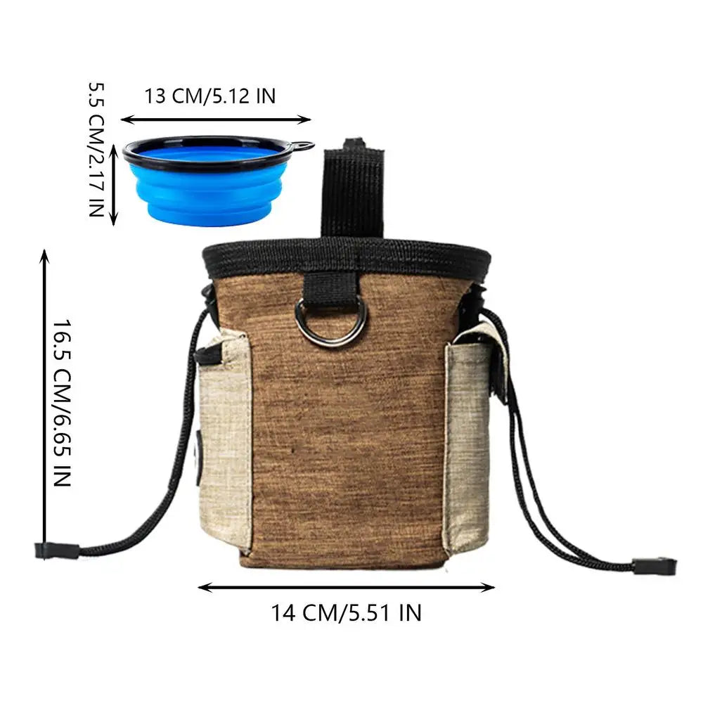 Dog Training Bag Supports Pouch Folding Bowl Large Capacity Container Qme YELLOW China Mainland