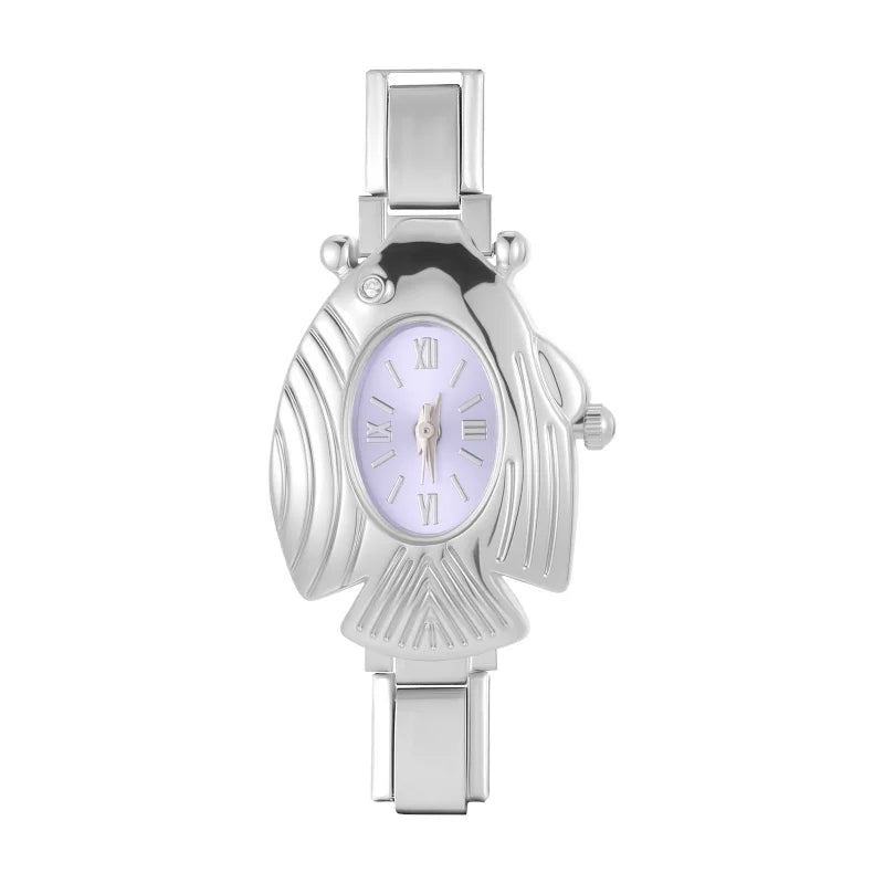 Wholesale Men Women's DIY Width Italian Elastic Charm Stainless Fish