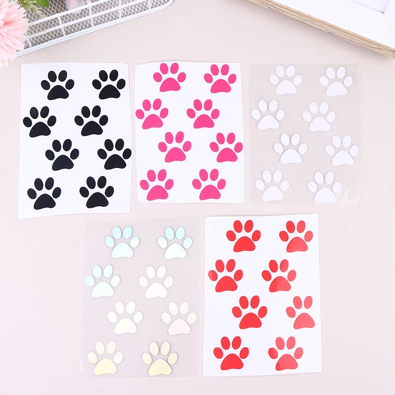 DIY Cute Cat Paw Bike E-bike Frame Reflective Stickers Bicycle Body Qme