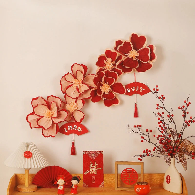 2026 Chinese New Year Decoraitons Chinese Wedding Flower Decoraitons Wedding Room Decoraitons Valentine's Day Gift Decor Qme
