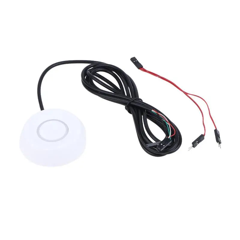 External Desktop Power Switch Button LED Convenient Off Control Qme White