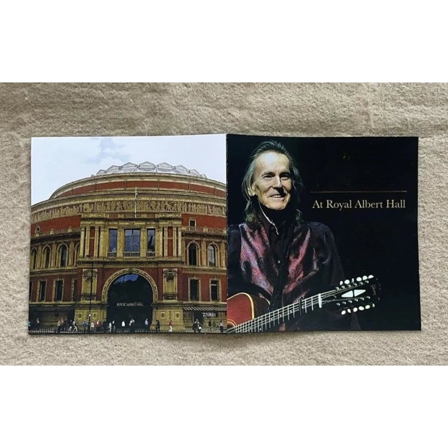 Classic Western Folk Live Music CD, Featuring A Singer Portrait and Guitar-themed Cover, Live Tracks From The Collection Qme