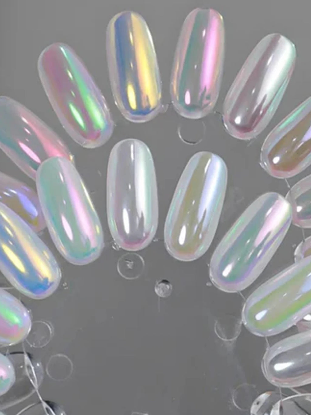 10-piece Aurora Ice Skin Powder Mermaid Chrome Nail Glitter Moonlight Qme