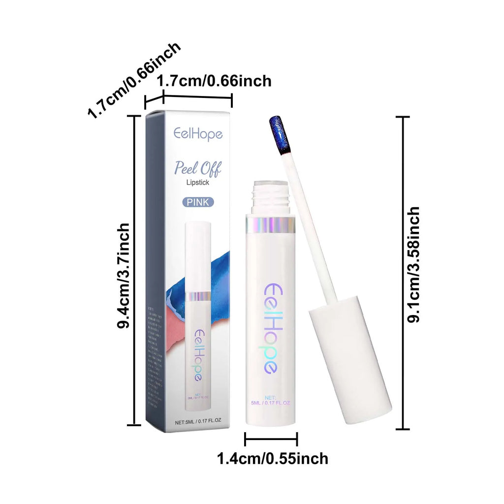 Eelhope Tearable Lipstick Lip Gloss Lip Liner Tattoo Waterproof Long Lasting Lip Glaze Matte Lip Tint Red Pink Makeup Cosmetic Qme