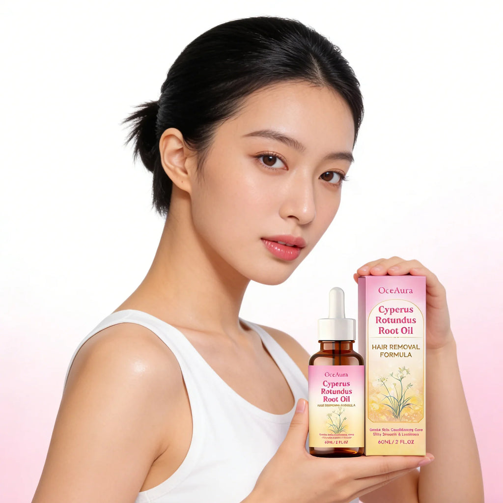 Oceaura Hair Removal Essential Oil Underarm Legs Arms Hair Growth Inhibitor Depilatory Relieve Dryness Moisturize Body Care 60ml Qme