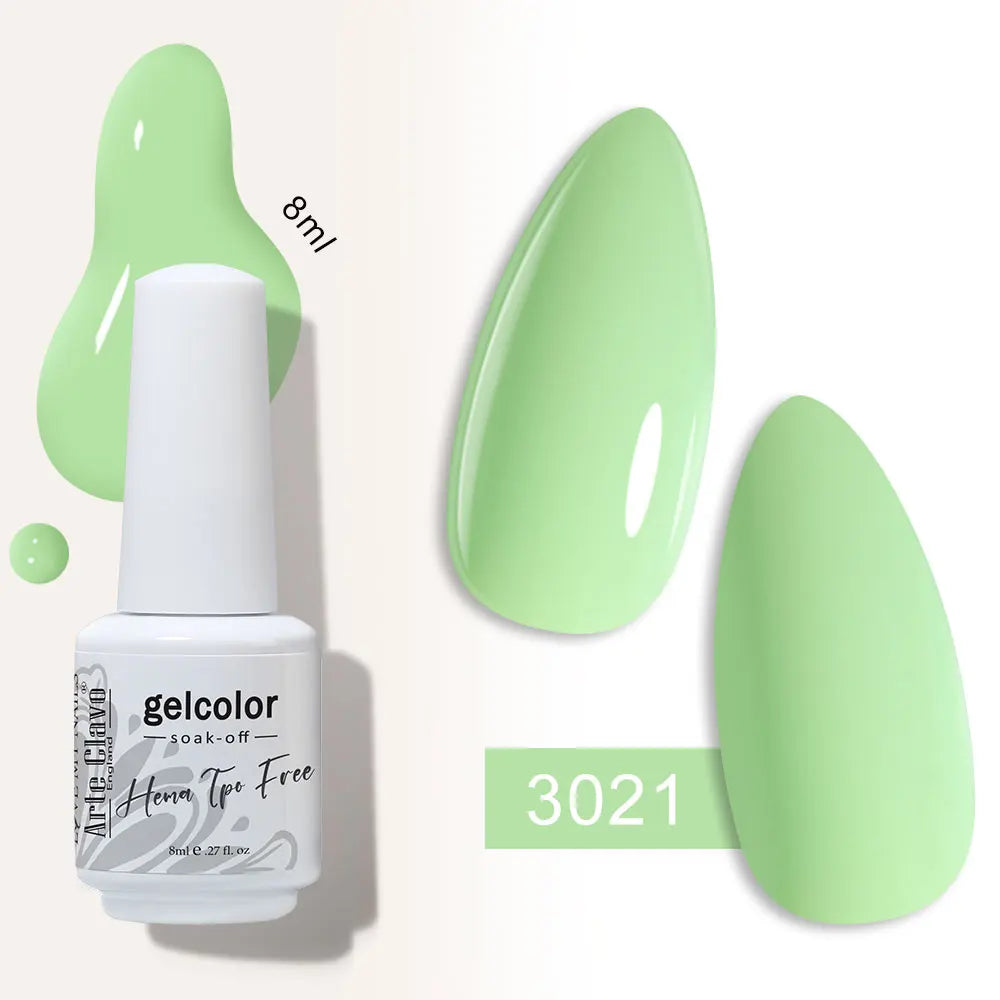 Arte Clavo Semi-permanent Gel Nail Varnish 180 Colors Semipermanent