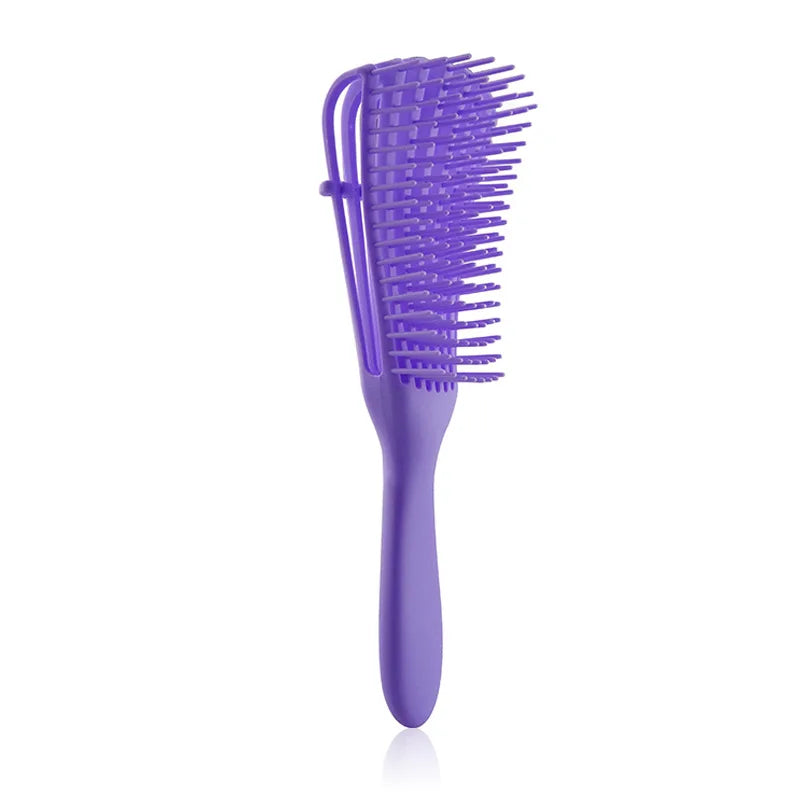Octopus Comb Ladies Shampoo Shun Hair Hairdressing Big Bend Straight Qme PURPLE