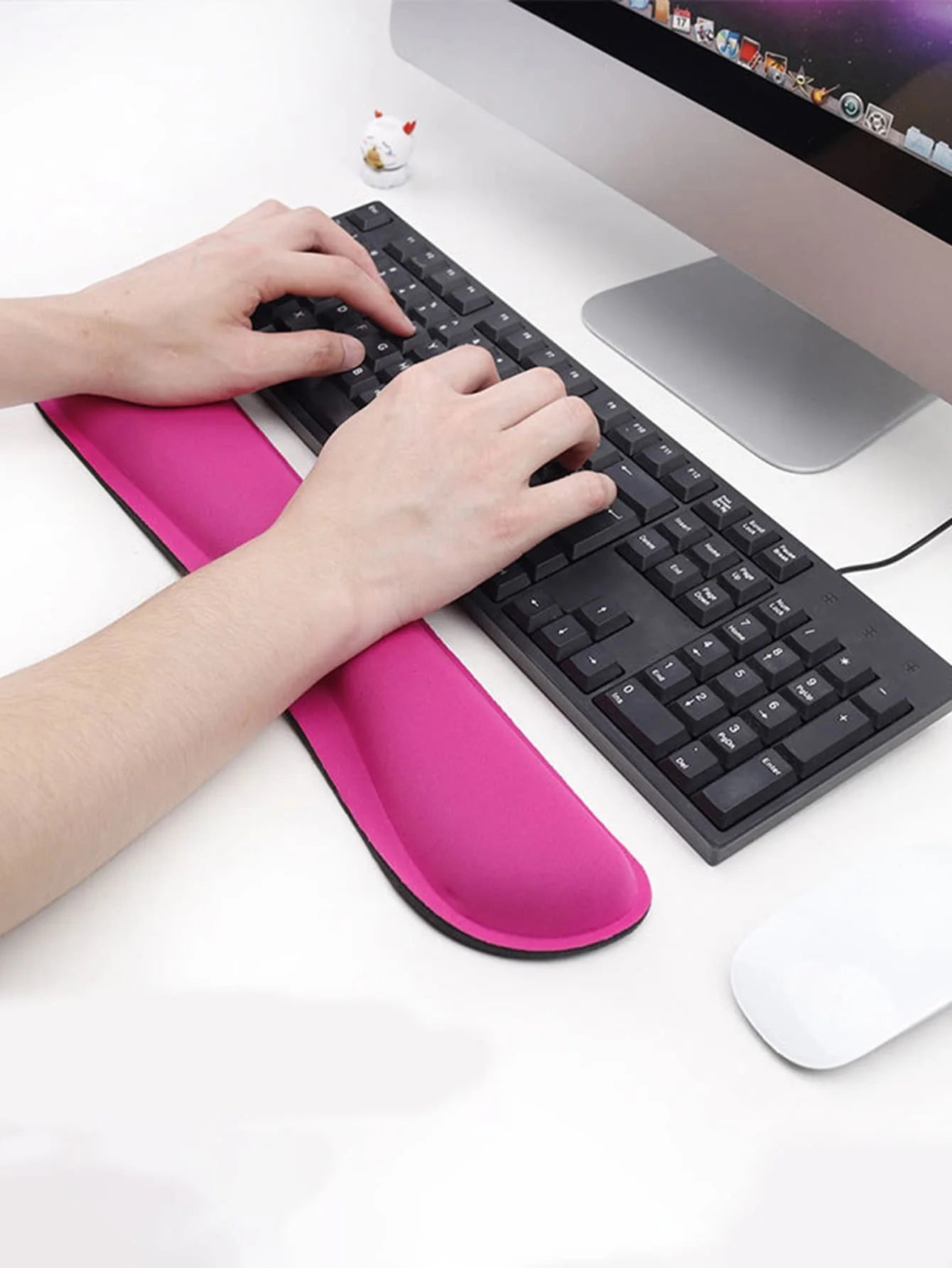 Memory Foam Rubber Bottom Three-dimensional Wrist Pad Office Keyboard Qme