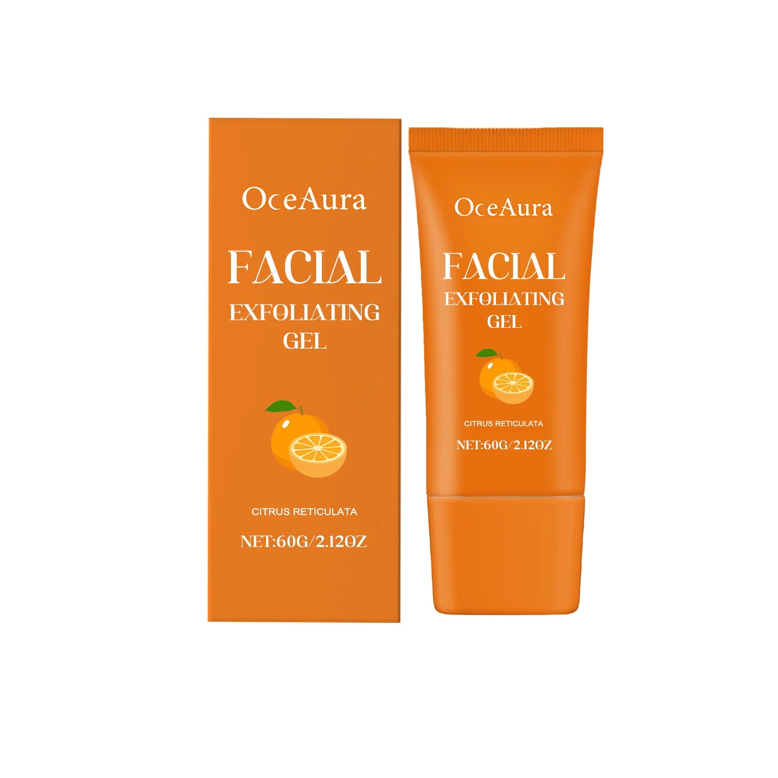 Orange Exfoliating Gel Brighten Facial Exfoliant Lighten Dark Skin Qme 60g Boxed