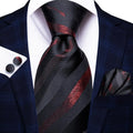 Hi-tie Paisley Wine Red 100 Silk Men's Tie Neckties Ties Men Formal Qme SN-3363