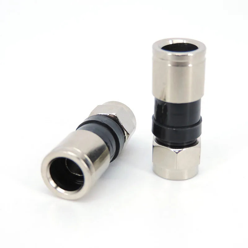 30 Pcs RG6 F Type Compression 2.7cm Snap Seal Plug Connector For Sky Satellite Virgin Cable L1 Qme