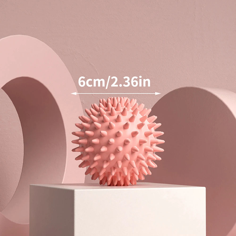 Yoga Hedgehog Massage Ball Yoga Fascia Ball Sports Fitness Muscle Relaxation Massage Stick Shoulder Neck Leg Sole Meridian Ball Qme