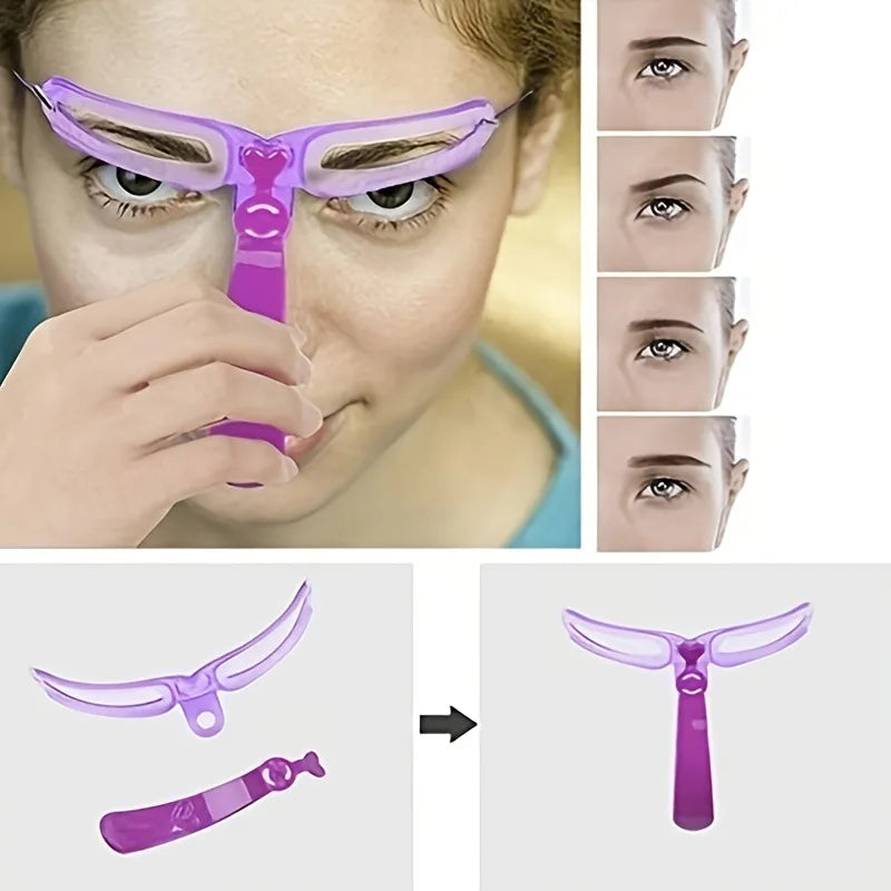 1 Reusable Eyebrow Stencil Beauty Makeup Brow Stamp Template Eyebrows Qme