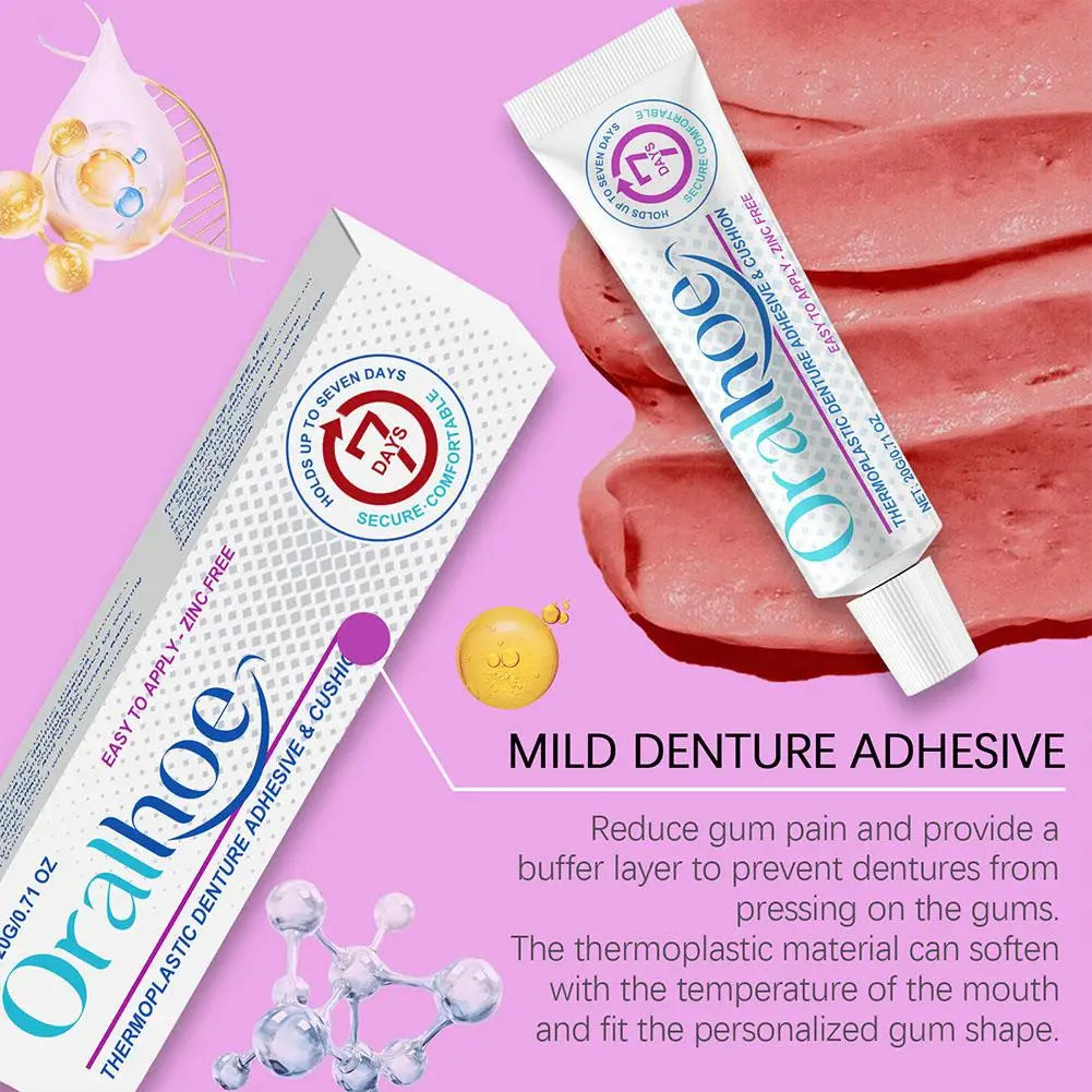 Denture Fastening Adhesive Thermoplastic Denture Adhesive Holds Dentures For Increased Comfort Dental Crowns Teeth Qme