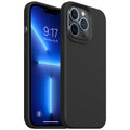 New Phone Case For IPhone 15 14 13 11 12 Pro Max X XS Max 15 Plus Soft Silicone Solid Color Fall and Collision Protection Cover Qme for iphone13(6.1") Other black