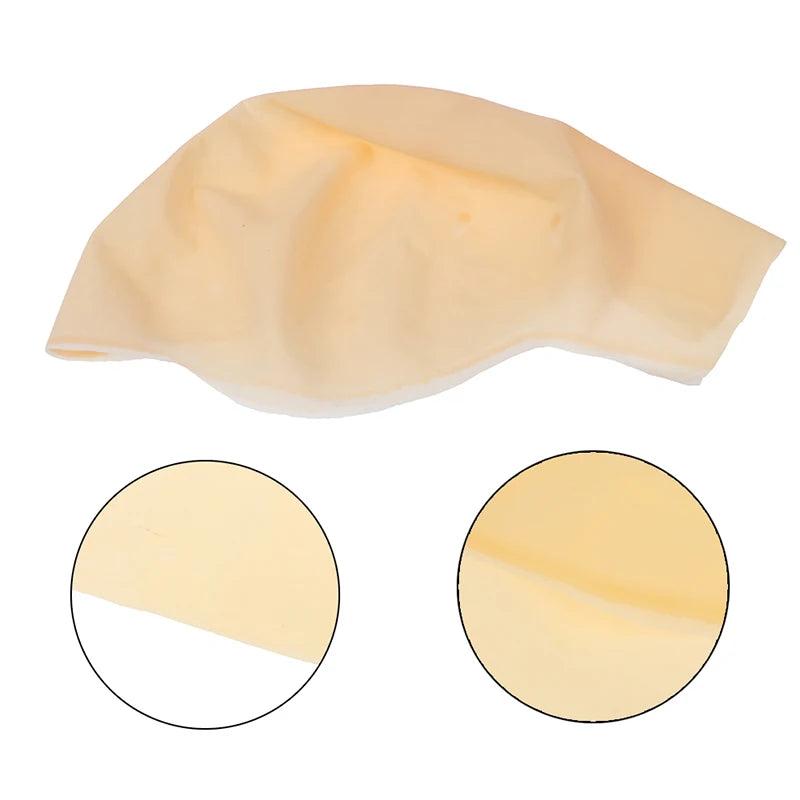 Latex Bald Head Skin Cap Unisex Prosthetic Wig Cosplay Party Hair Qme