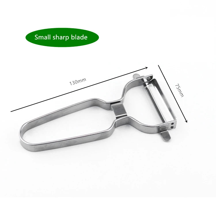 Peeler Vegetables Fruit Stainless Steel Knife Cabbage Graters Salad Potato Slicer Kitchen Accessories Cooking Tools Wide Mouth Qme Small sharp blade