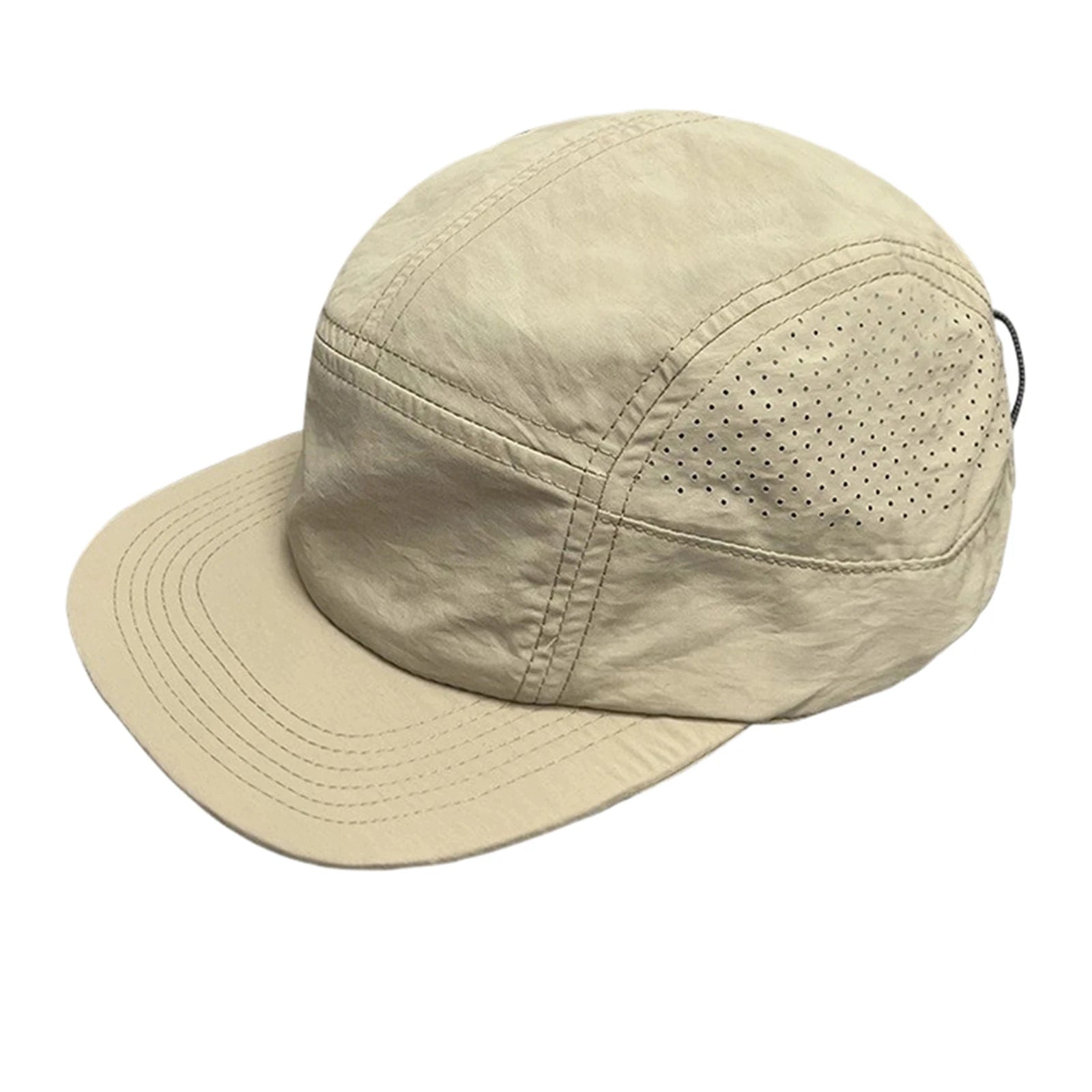 Summer Lightweight Foldable Quick Drying Sun Visor Cap for Men and Women Solid Color Outdoor Protable Hiking Running Hat Qme Khaki One Size