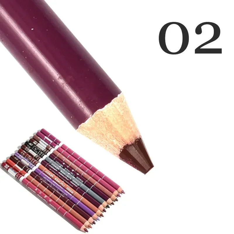 28Color Antifouling Lip Liner Professional Lipstick Pen Precise