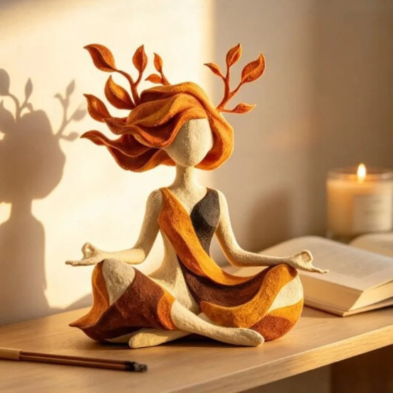 Inner Harmony Resin Sculpture Figurine Handcrafted Home Decor Qme