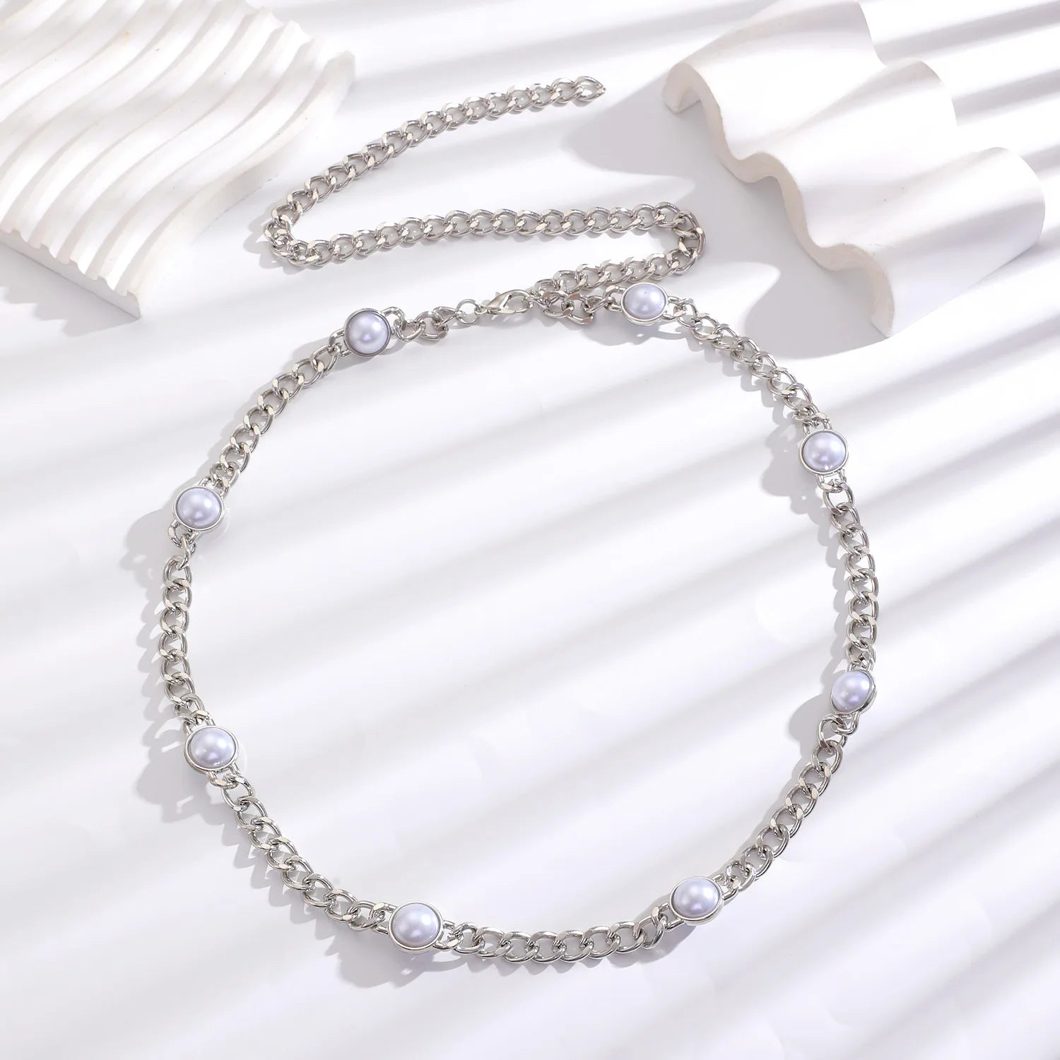Women's Slim Decorative Waist Chain Silver Ethnic Tassel Belt Dresses
