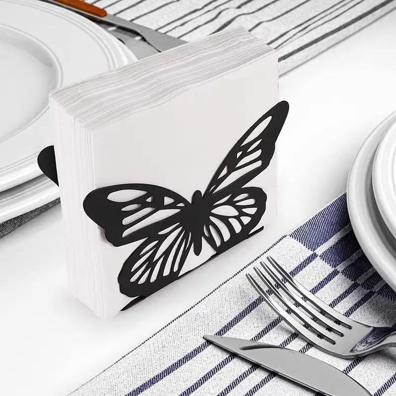 Cartoon Pattern Napkin Holder Paper Drawer Storage Bracket Organizer Qme