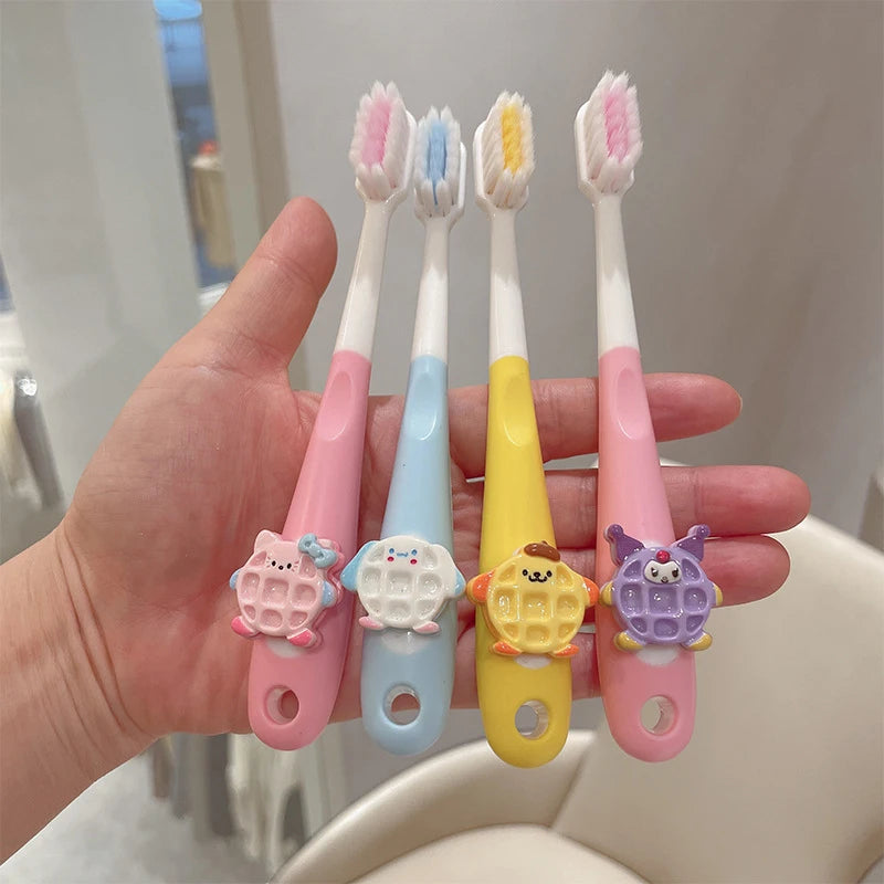 Hello Kitty Kuromi Cookie Soft-bristle Toothbrush Gum Tooth Care Qme