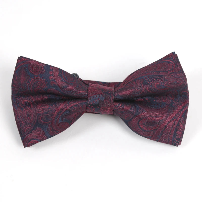 Men Burgundy Necktie Marriage Gifts Women Red Neck Ties Man Striped Qme E3
