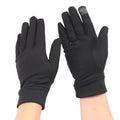 Women Men Elastic Gloves Driving Cycling Winter Outdoor Sports Qme black One Size