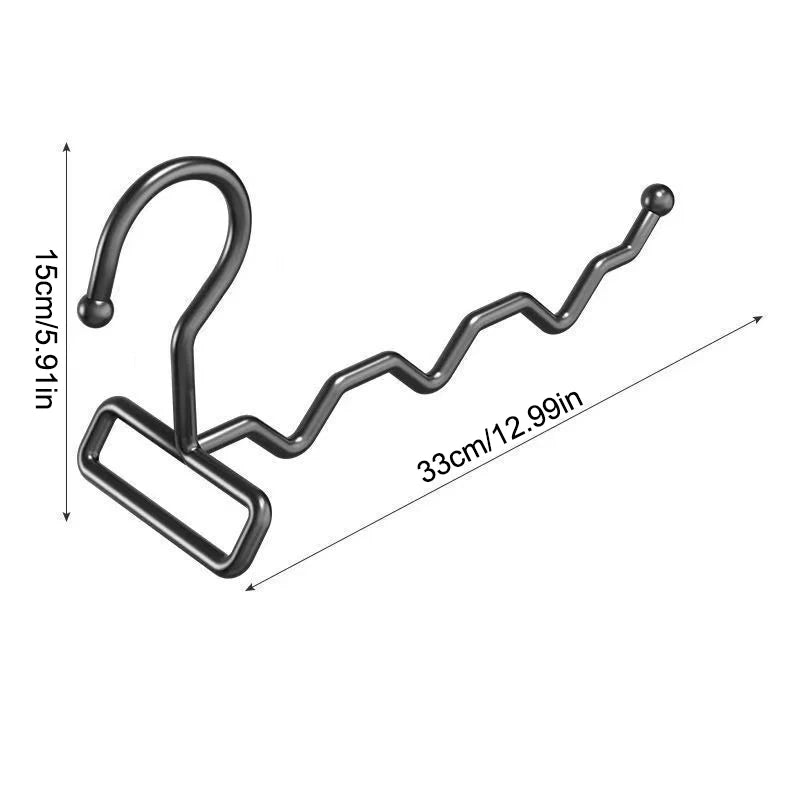 Foldable Clothes Hanger Travel Hotel Wardrobe Drawer Door Mounted Qme Normal Black