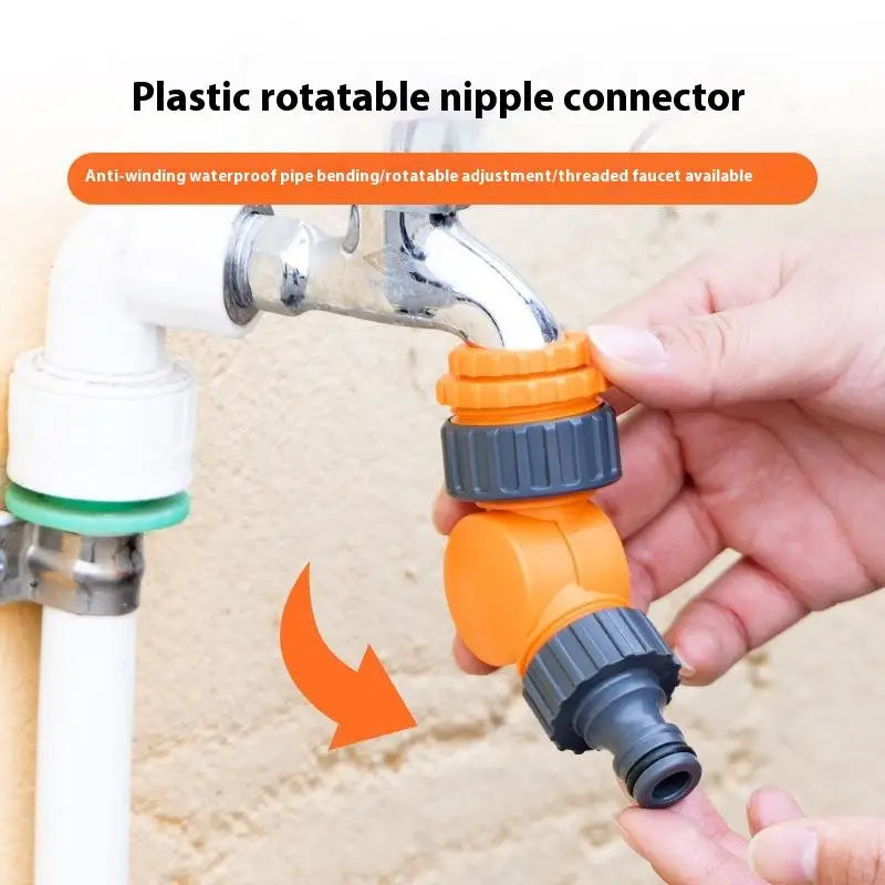 1 Faucet Adapter Plastic Quick Connect Click-lock Watering Irrigation Qme