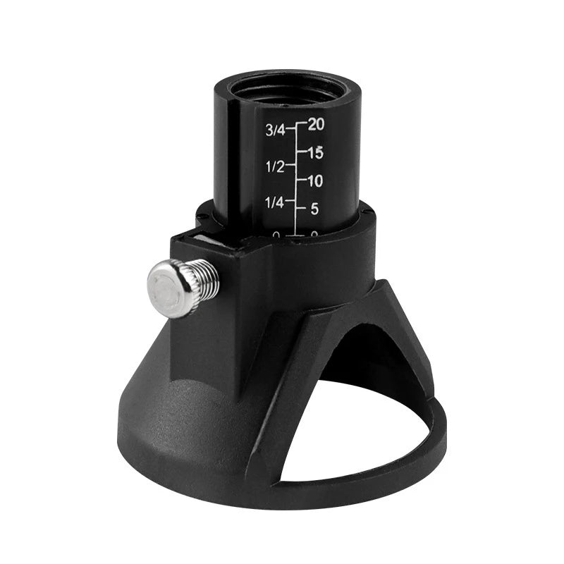 Rotary Router Milling Cutter Guide Attachment Twist Drill Bit Wood Carving Tool Kit Dedicated Locator Woodwork Tool for Dremel Qme 1pc