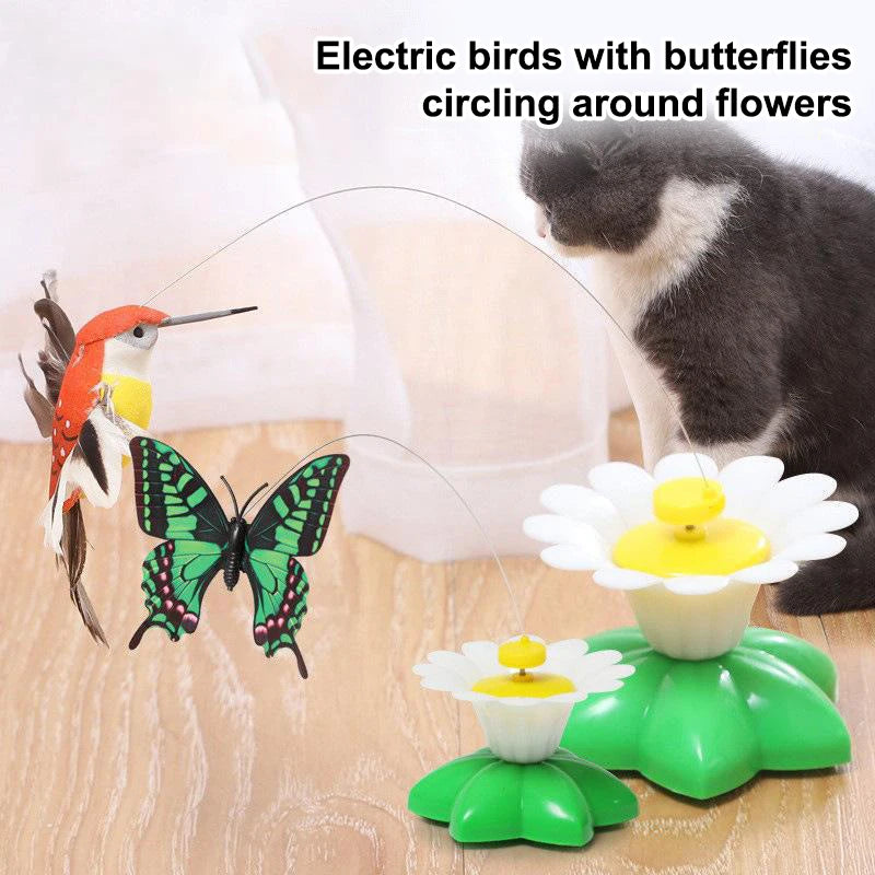 Intelligence Training Funny Pet Toys Rotating Electric Flying Bird Qme