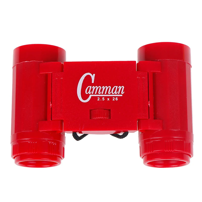 Mini Kid Children Magnification Toy Binocular Telescope+neck Tie Strap Qme Red
