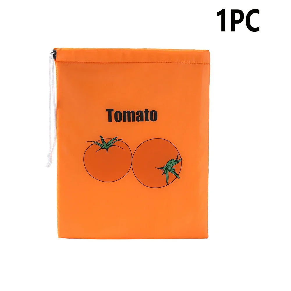 5/3/2/1Pcs Banana Preservation Bag Insulated aluminum film Fruit Vegetable Fresh-keep Pocket Drawstring Food Preservation Bag Qme Orange1-pcs
