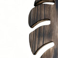 Wall Plant Holder Monstera Leaf Shape Flower Wooden Panel Vase Home Qme China Mainland