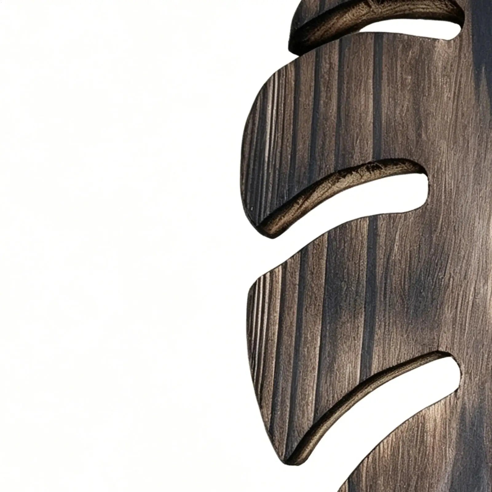 Wall Plant Holder Monstera Leaf Shape Flower Wooden Panel Vase Home Qme China Mainland